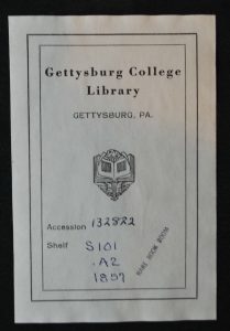 Image of Gettysburg College Library Bookplate